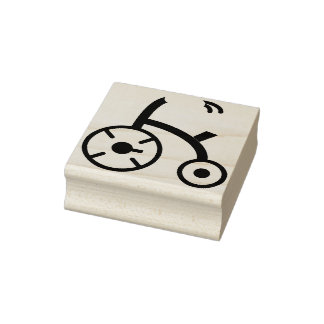 tricycle rubber stamp