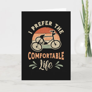 Tricycle Triker I Prefer The Comfortable Vintage Card