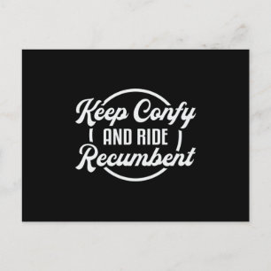 Tricycle Triker Keep Confy And Ride Recumbent Cool Postcard