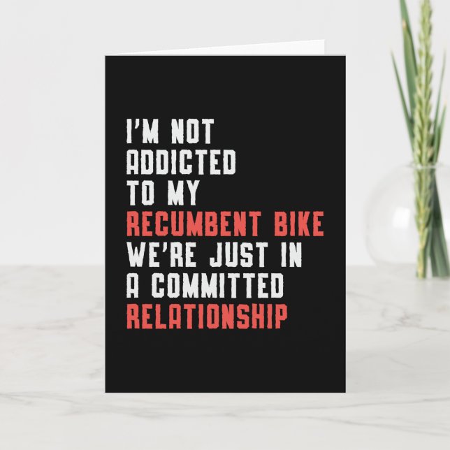 Tricycle Triker Recumbent Bike Trike Vintage Funny Card (Front)