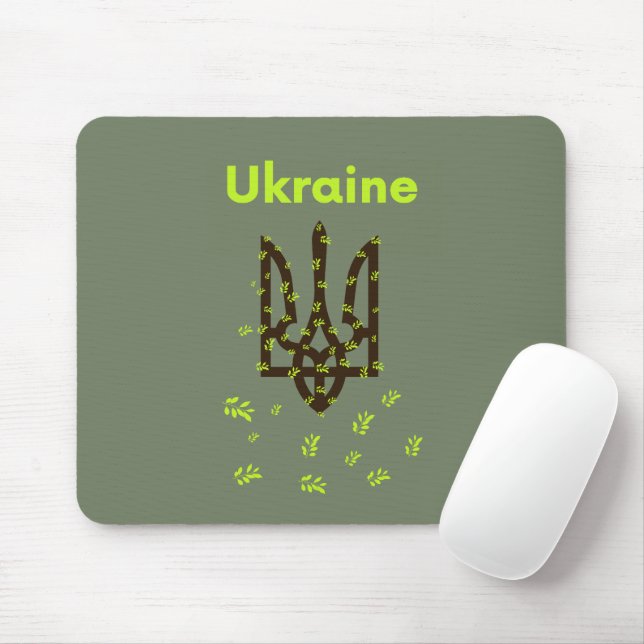 Trident of Ukraine Mouse Mat (With Mouse)