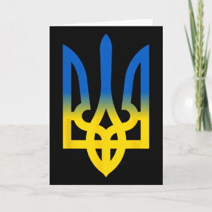 Trident Ukrainian Volodymyr Zelensky President Of Card