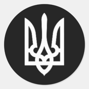 Trident Ukrainian Volodymyr Zelensky President Of Classic Round Sticker