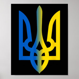 Trident Ukrainian Volodymyr Zelensky President Of Poster