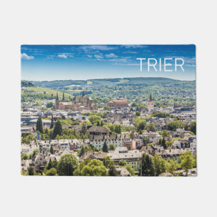 Trier Cityscape Panorama Moselle Germany Souvenir Doormat