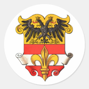 Trieste Coat of Arms 1467-1919 Classic Round Sticker
