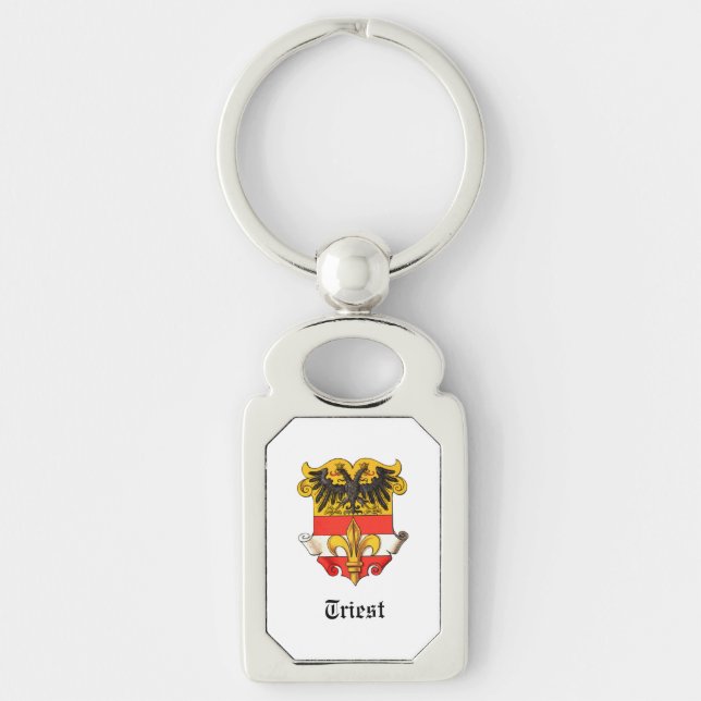 Trieste Imperial city Coat of Arms 1467-1919 Key Ring (Front)