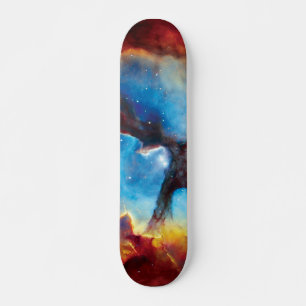 Trifid Nebula Colourful Hubble Outer Space Photo Skateboard