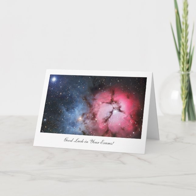Trifid Nebula - Good Luck in Your Exams Card (Front)