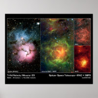 Trifid Nebula (Messier 20) – Spitzer Telescope