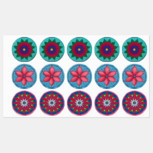 Triflor flower sticker sheet