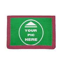 Trifold Photo Wallet - Add Your Image - Red