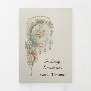 TRIFOLD V(RGIN MARY CARD
