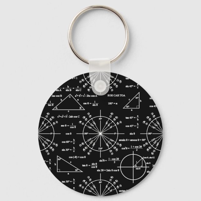 Trig & Triangles Key Ring (Front)