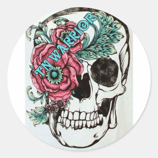 Trigeminal Neuralgia Awareness Classic Round Sticker (Front)