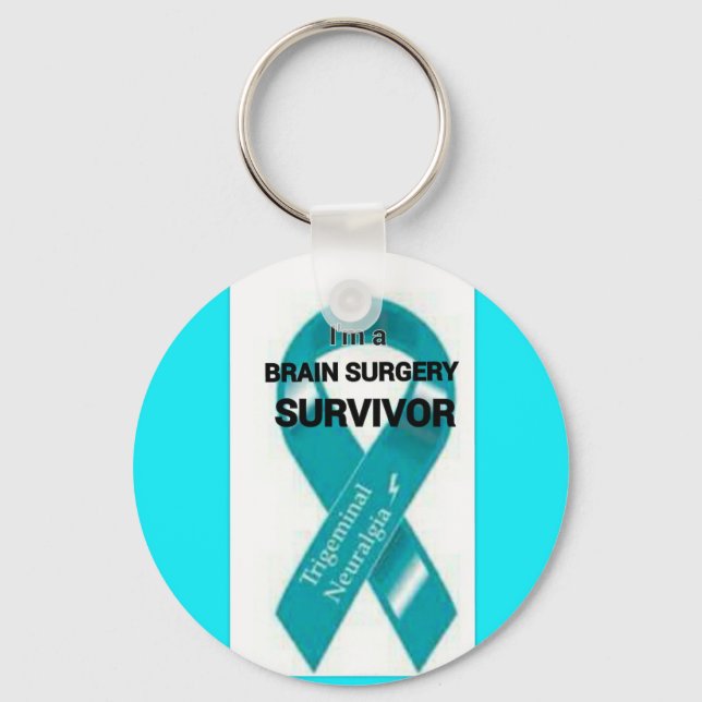Trigeminal Neuralgia Awareness Key Ring (Front)