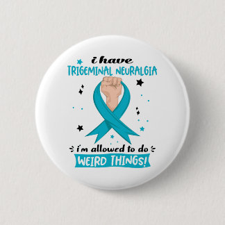 Trigeminal Neuralgia Awareness Month Ribbon Gifts 6 Cm Round Badge