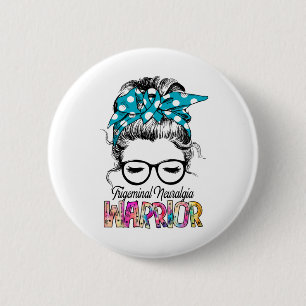 Trigeminal Neuralgia Awareness Month Ribbon Gifts 6 Cm Round Badge