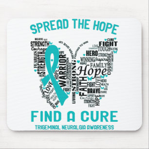 Trigeminal Neuralgia Awareness Month Ribbon Gifts Mouse Mat
