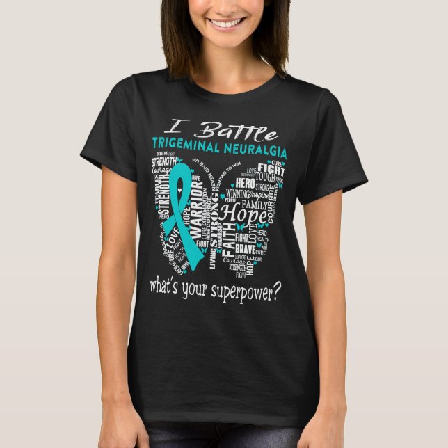 Trigeminal Neuralgia Awareness Month Ribbon Gifts T-Shirt (Front)
