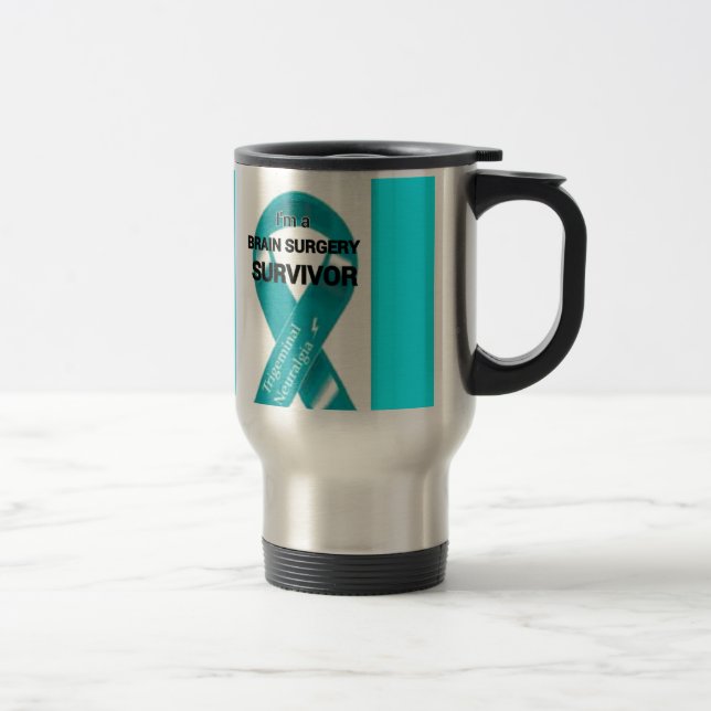 Trigeminal Neuralgia Awareness Travel Mug (Right)