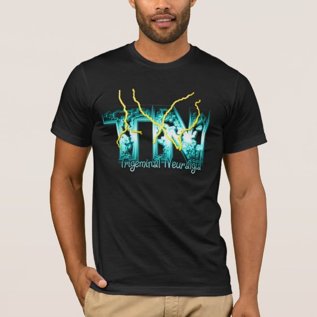 Trigeminal Neuralgia Black T shirt (Front)