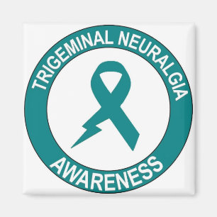 Trigeminal Neuralgia Bolt Ribbon Magnet