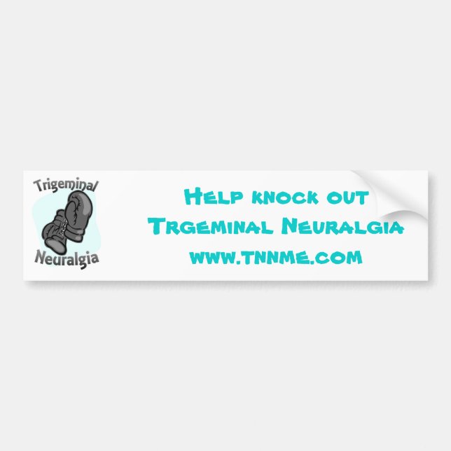 Trigeminal Neuralgia bumper sticker (Front)