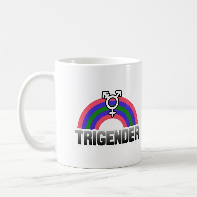 Trigender Pride Coffee Mug (Left)