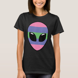 Trigender Pride Flag Alien Trigender Flag T-Shirt