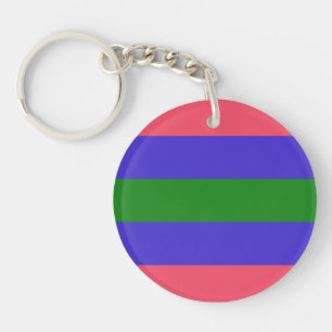 Trigender Pride Flag Key Ring