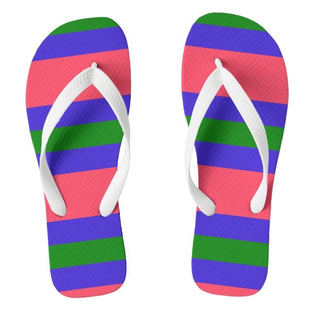 Trigender Pride Flip Flops (Footbed)