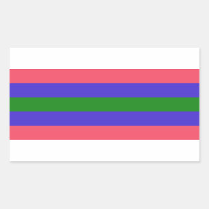 Trigender Pride Rectangular Sticker