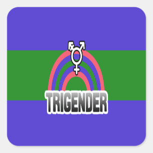 TRIGENDER RAINBOW STICKER