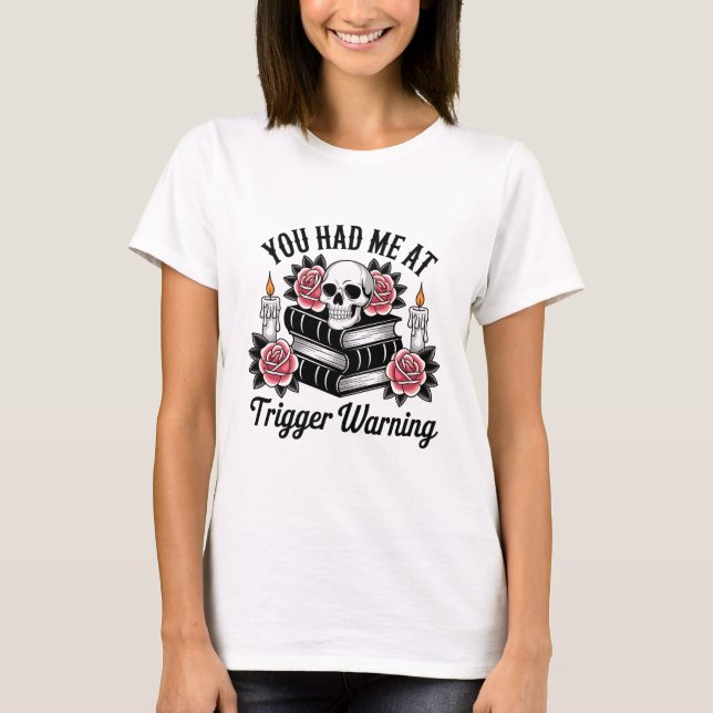 Trigger Warning Shirt | Bad Book Club Tee (Front)