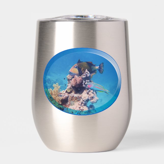Triggerfish at coral reef - Photographic Design |  (Front)