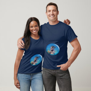 Triggerfish at coral reef - Photographic Design    T-Shirt