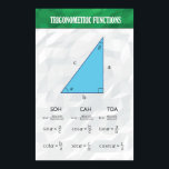 Trigonometric Functions - Math Poster<br><div class="desc">Trigonometric Functions</div>