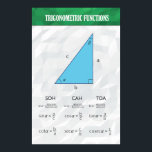 Trigonometric Functions - Math Poster<br><div class="desc">Trigonometric Functions</div>