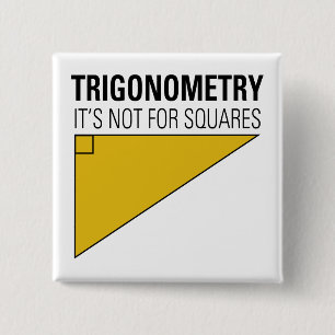 Trigonometry 15 Cm Square Badge