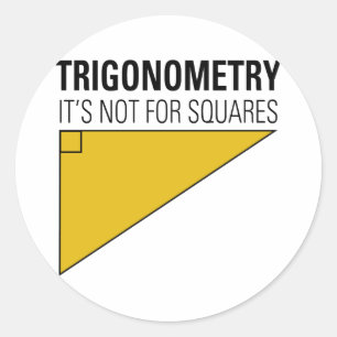 Trigonometry Classic Round Sticker
