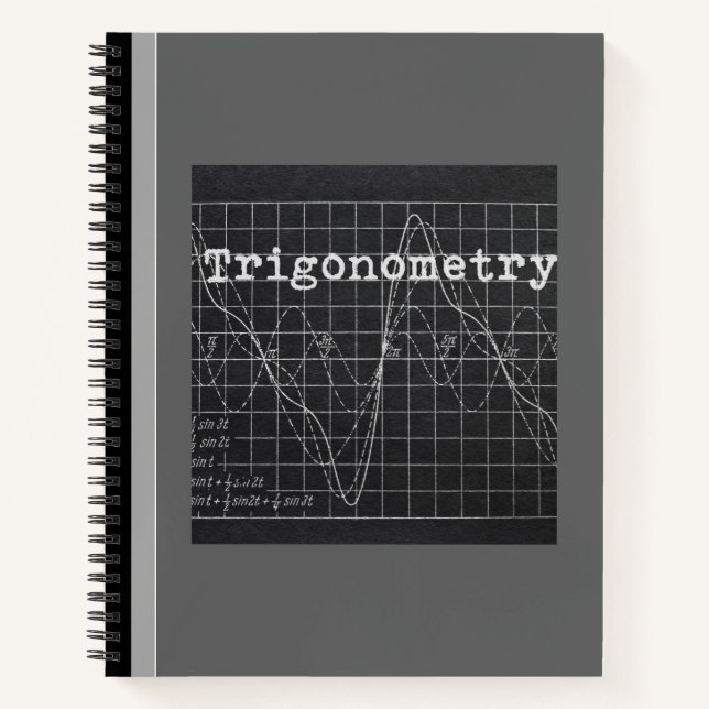 TRIGONOMETRY EQUATIONS (GRAY) NOTEBOOK (Front)