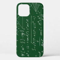 Trigonometry formulas geometric blackboard pattern