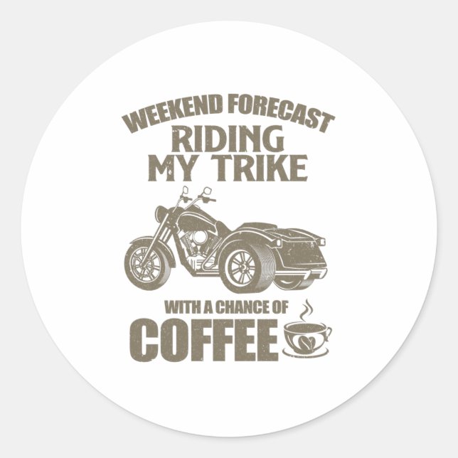 trike classic round sticker (Front)