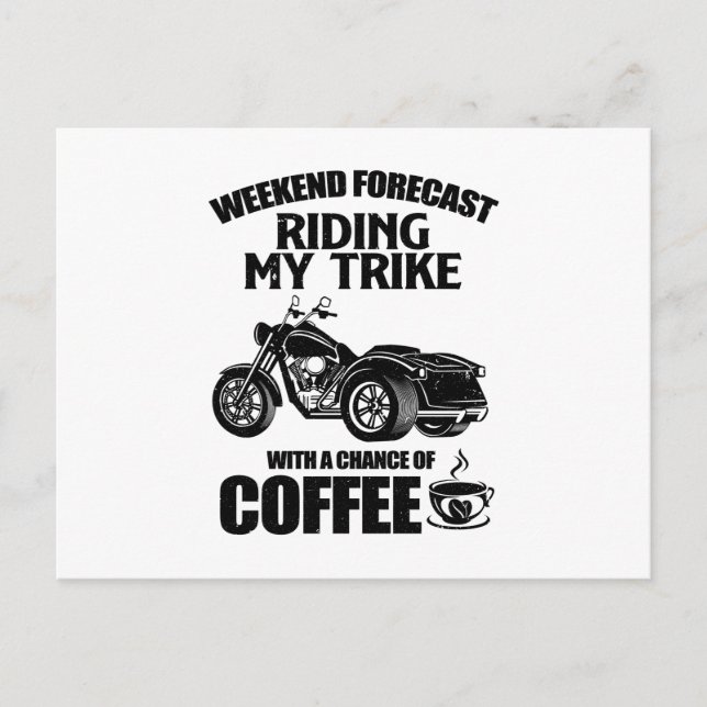 Trike gifts | Triker motorcycle trikes sayings Postcard (Front)
