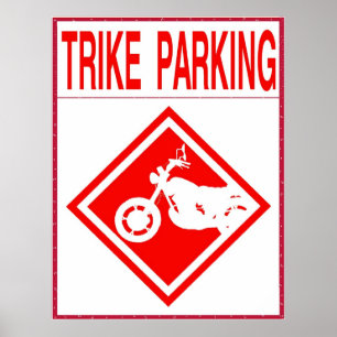 Trike Parking Only Poster
