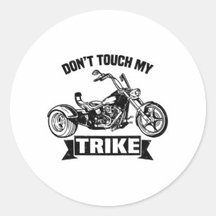 Trike sayings   Triker Trikes Motorbike Gifts Classic Round Sticker