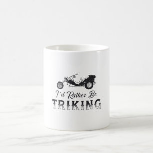 Triker I'd Rather Be Triking Motor Trike Retro Coffee Mug