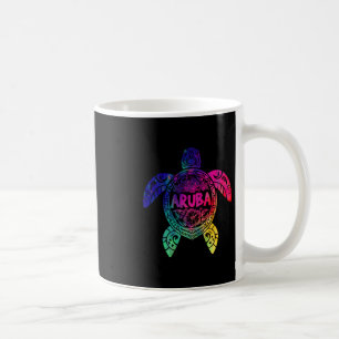 Tril Aru Tie Dye Sea Turtle Aru Beach Vacation Coffee Mug