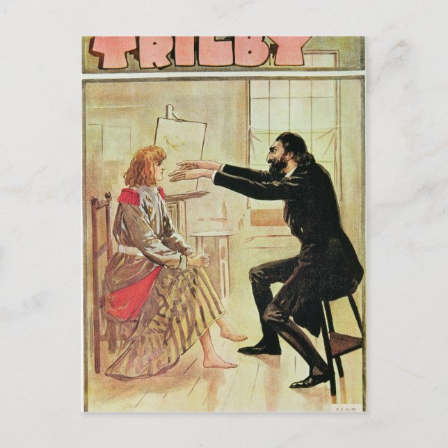 Trilby hypnotised by Svengali Postcard (Front)